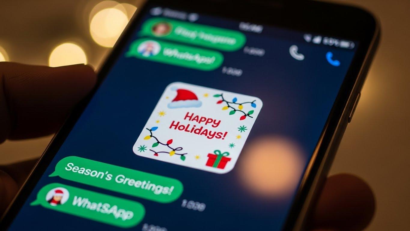 WhatsApp Holiday Stickers 2026